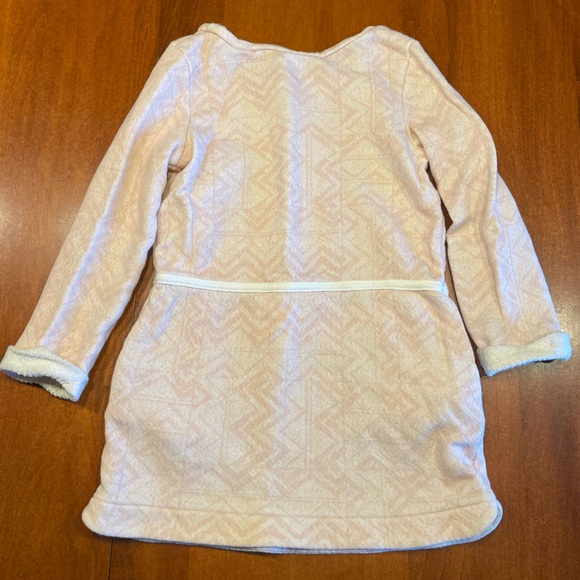 4T Pink Chevron Terry Cloth-like Dress - Picture 2 of 4
